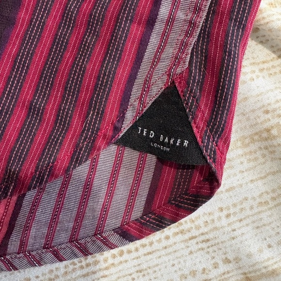 Ted Baker unique men’s button down dress shirt size 6 long sleeve - Picture 10 of 15